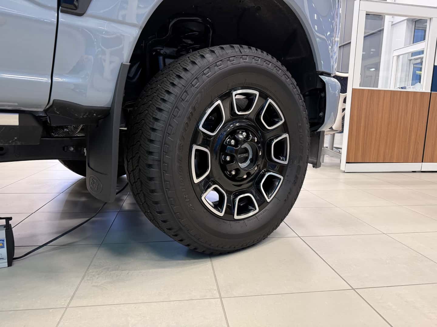 2025 Ford F-150 Tire in the Kalispell Ford Showroom in Kalispell Montana
