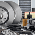 Stock image of various car parts