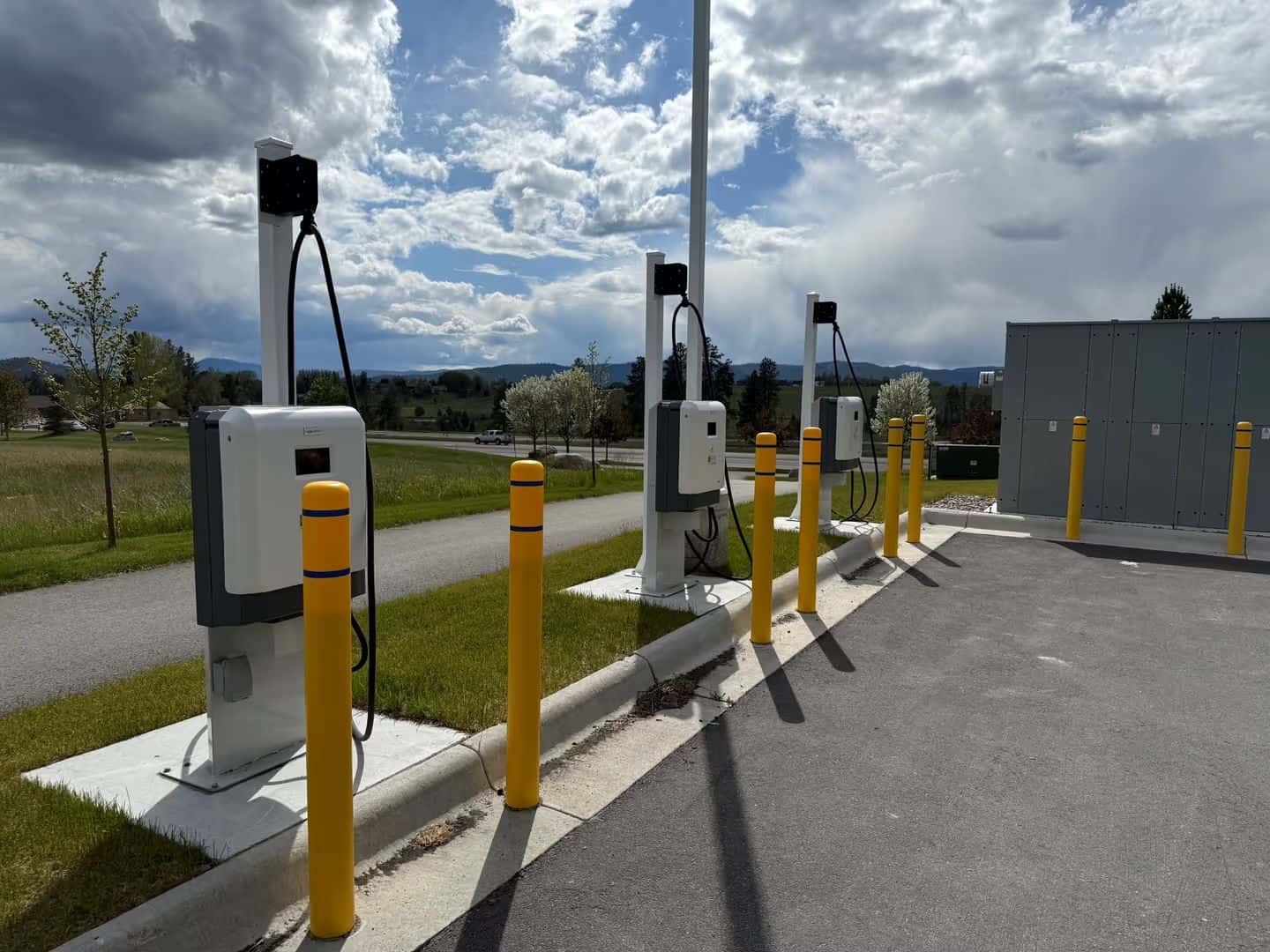 EV Charging station on the Kalispell Ford Lot that is open to the public