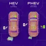 Graphic of different powertrain options on modern vehicles