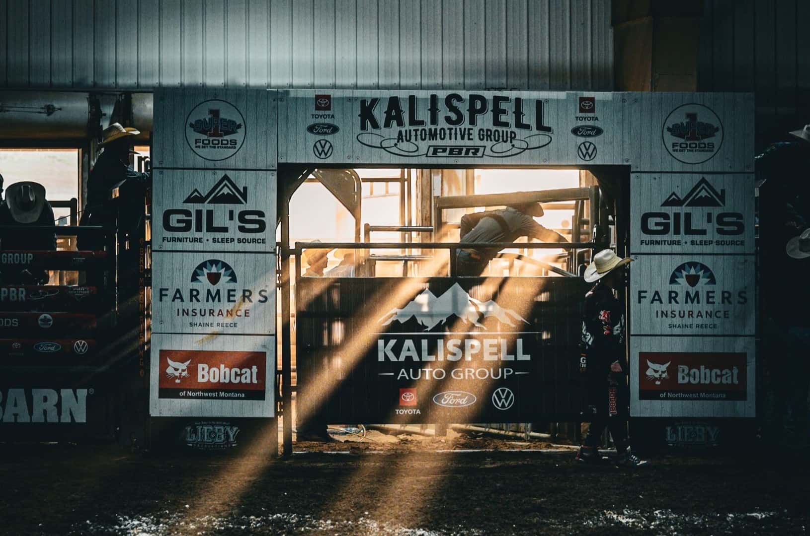 A still shot of the Kalispell Auto Group PBR at the Majestic Valley Arena