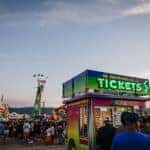Image of a ticket booth at the Flathead County Fair from the Flathead Beacon