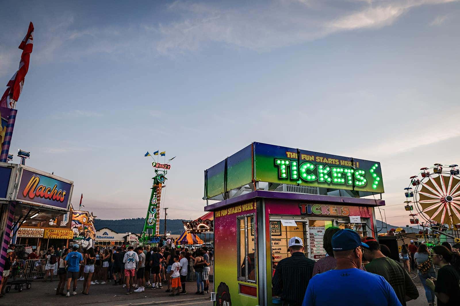 Image of a ticket booth at the Flathead County Fair from the Flathead Beacon