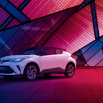 2020 CH-R front side view with abstract background