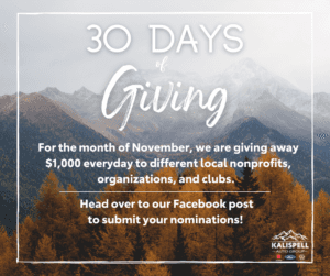 30 days of giving