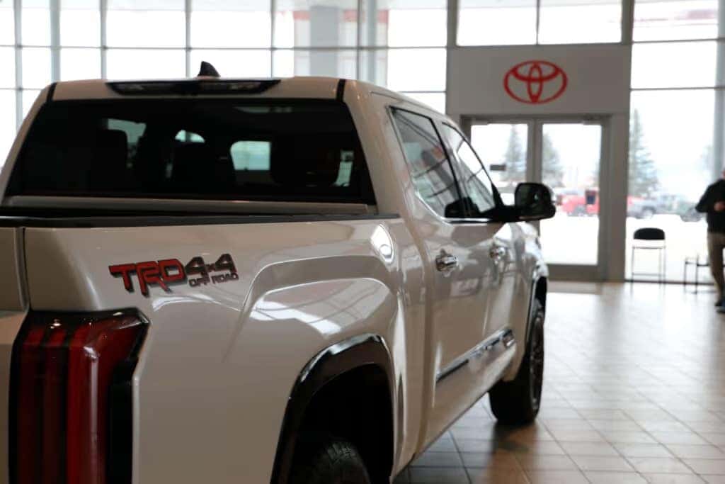 2022 Toyota Tundra Capstone in sales showroom