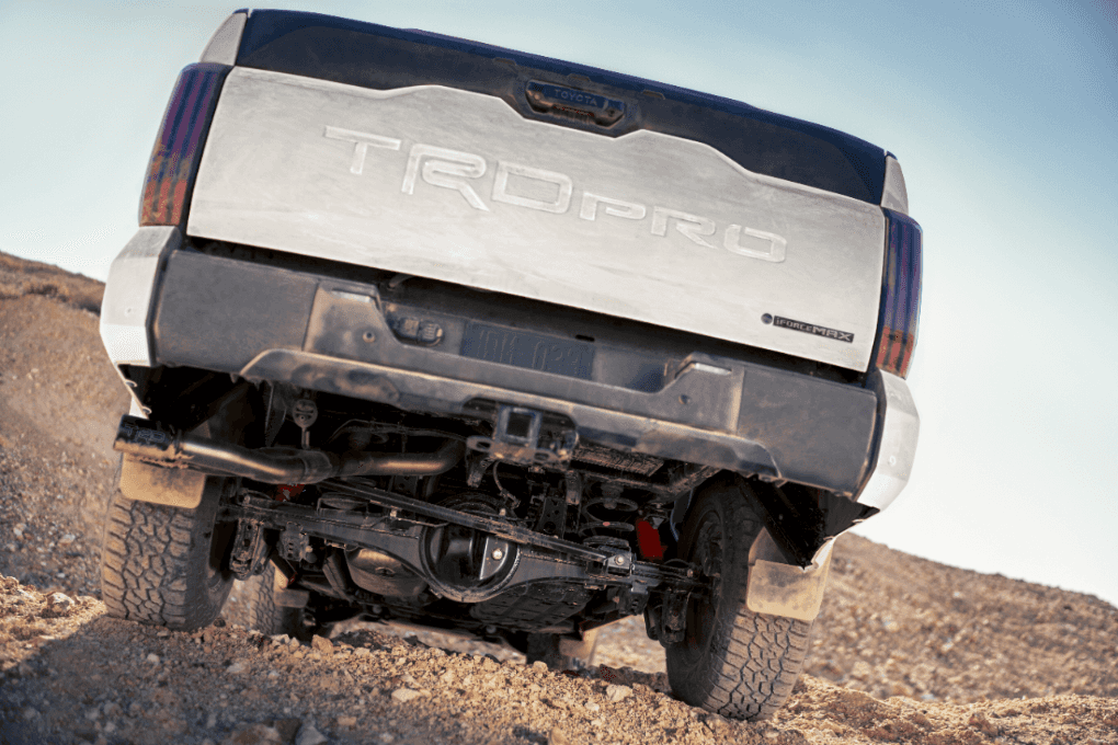 2024 White Toyota Tundra Off-roading