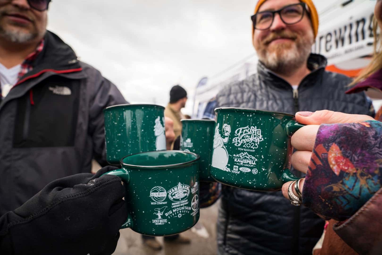 Photo of people having fun at Frosty the BrewFest 