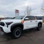 Kitted out Kalispell Toyota Extreme Tacoma on the Kalispell Toyota lot in the Flathead Valley