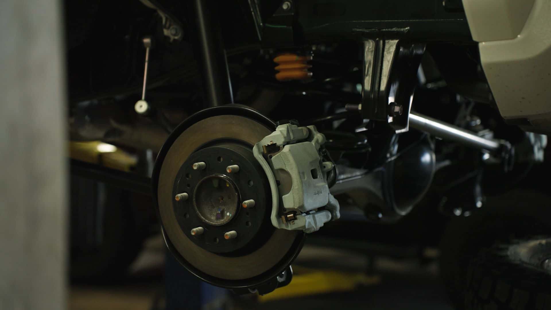 Photo of a tire assembly in the Kalispell Toyota service shop