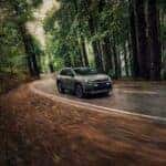 2026 Toyota Rav4 driving through a forest