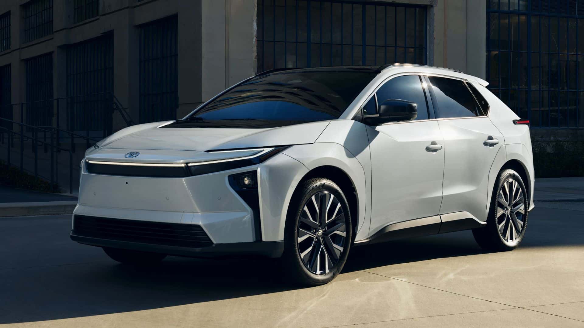 A white 2026 Toyota bZ lifestyle image