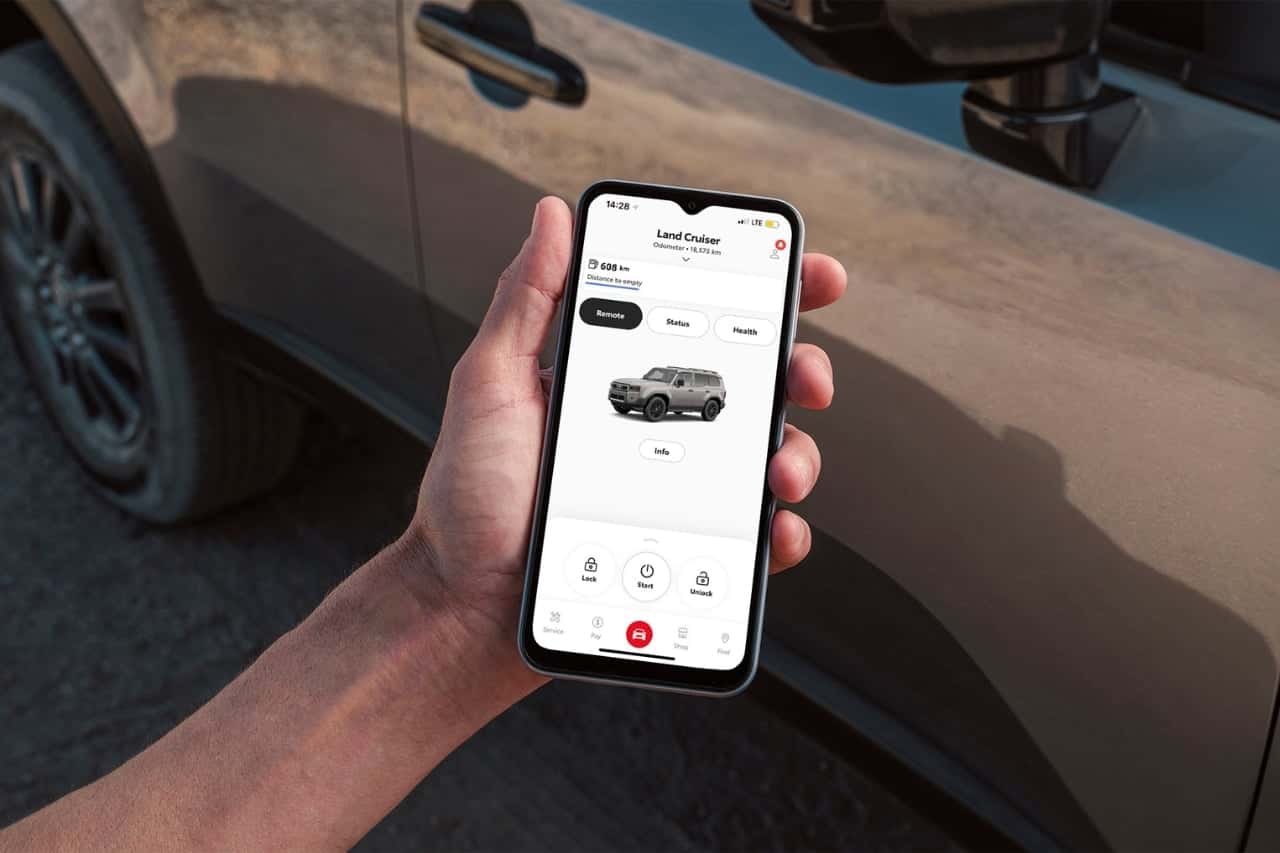 Toyota connected service app lifestyle image