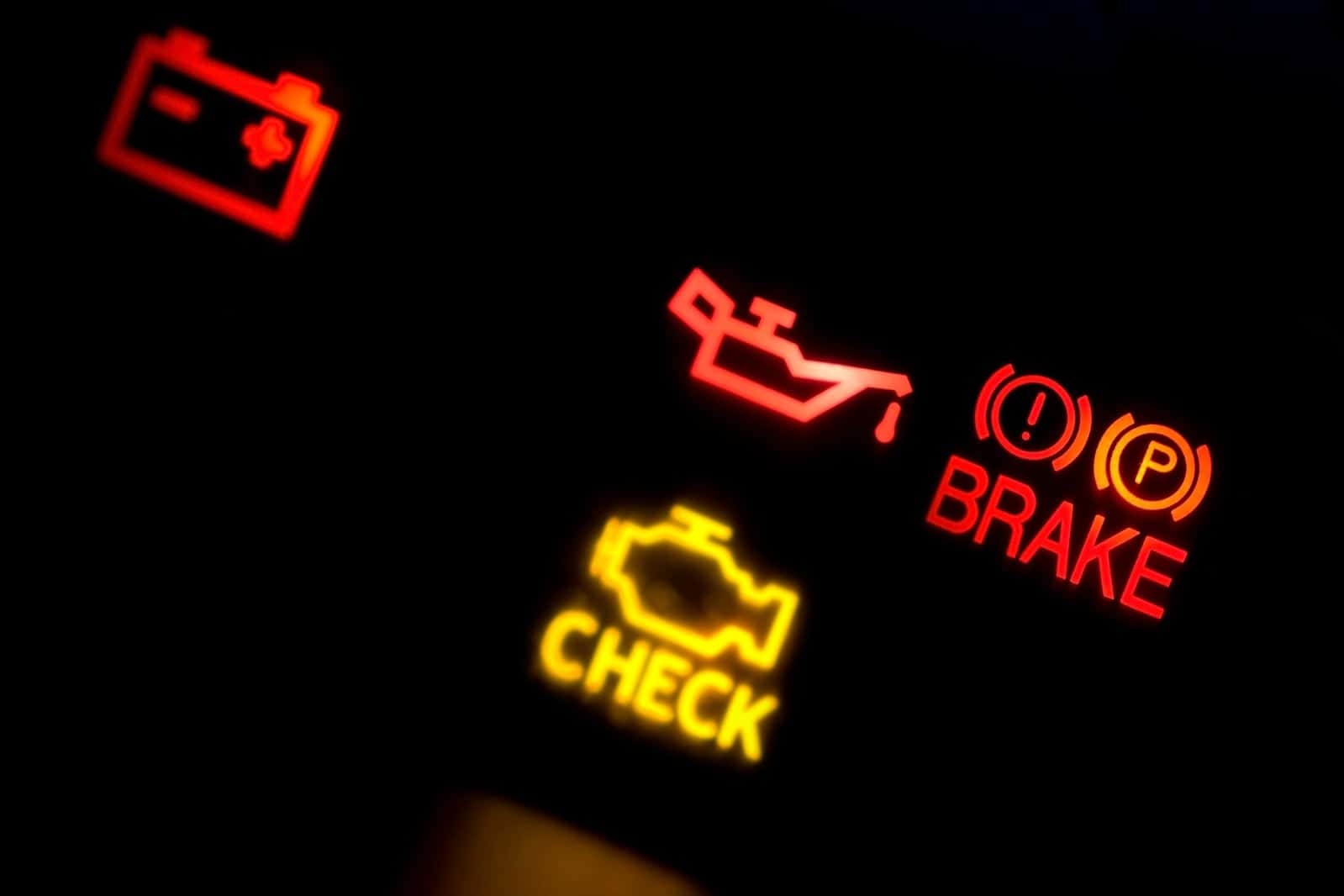Check engine light stock image