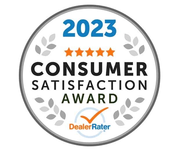 2023 Consumer Satisfaction Award Dealerrater