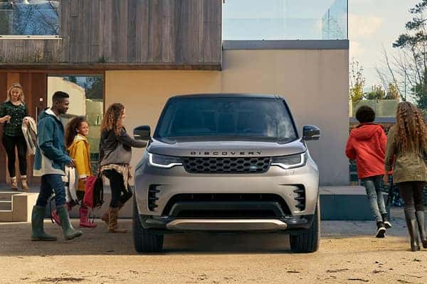 Family enjoying their new Land Rover
