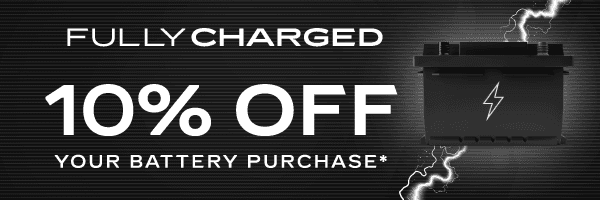 10% off your battery purchase