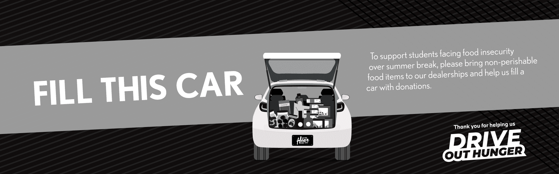 Help Us Drive Away Hunger in Our Community