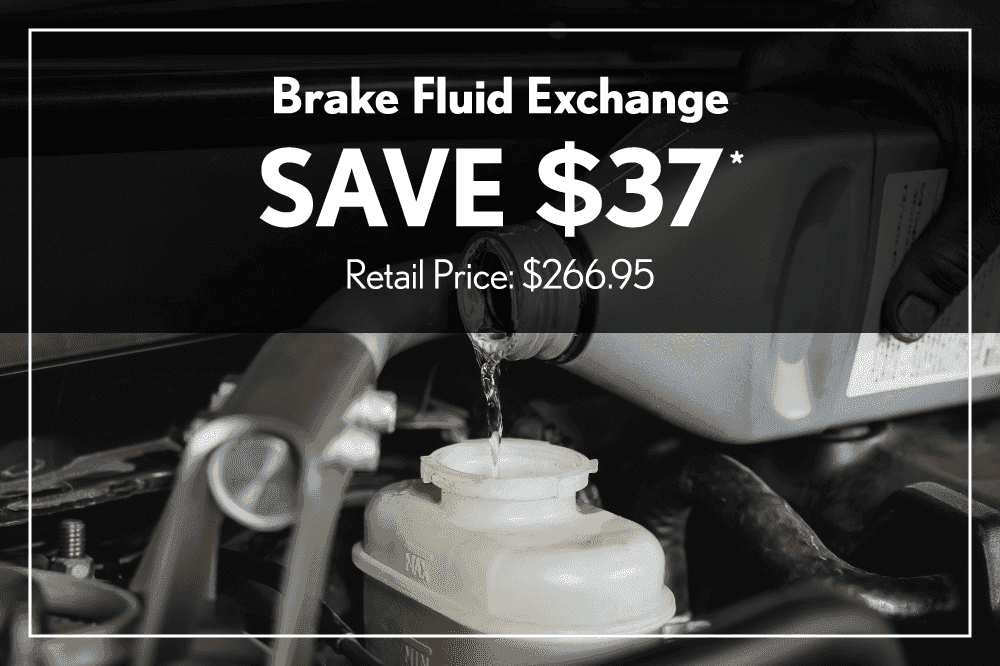 Brake Fluid Exchange Save $37 Retail Price: $266.95