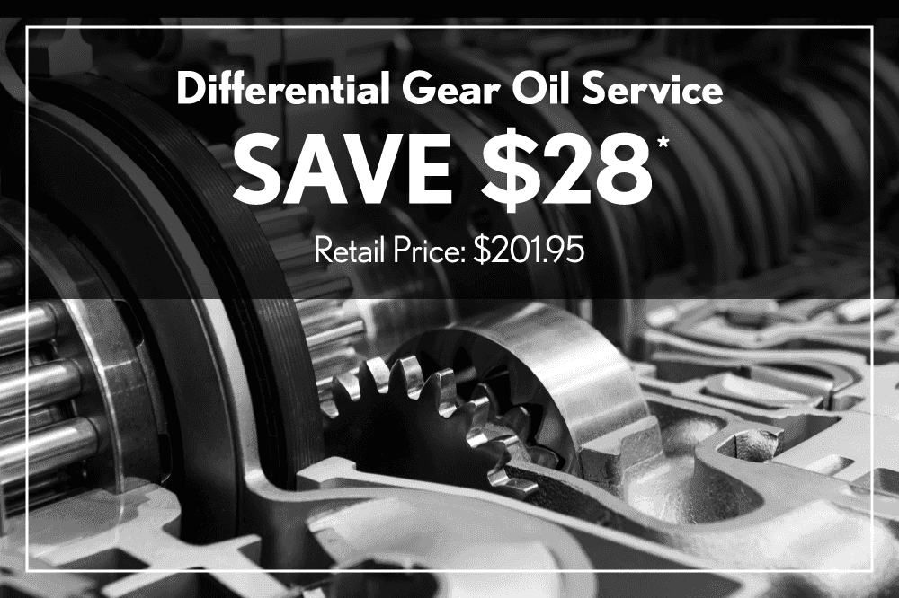 Differential Gear Oil Service Save $28 Retail Price: $201.95