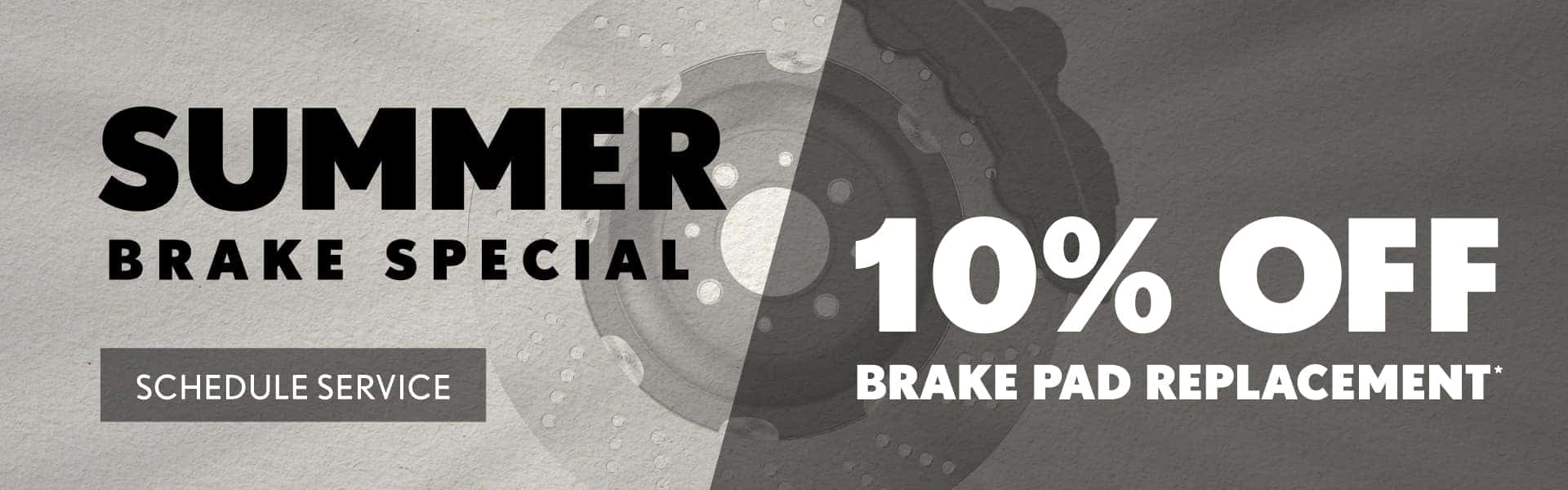 Summer Brake Special | 10% off brake pad replacement