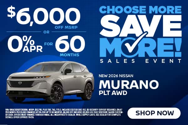 NEW 2026 NISSAN MURANO PLT AWD