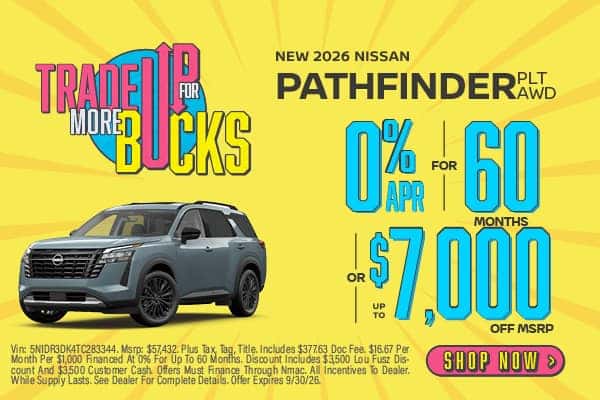 New 2026 Nissan Pathfinder PLT AWD