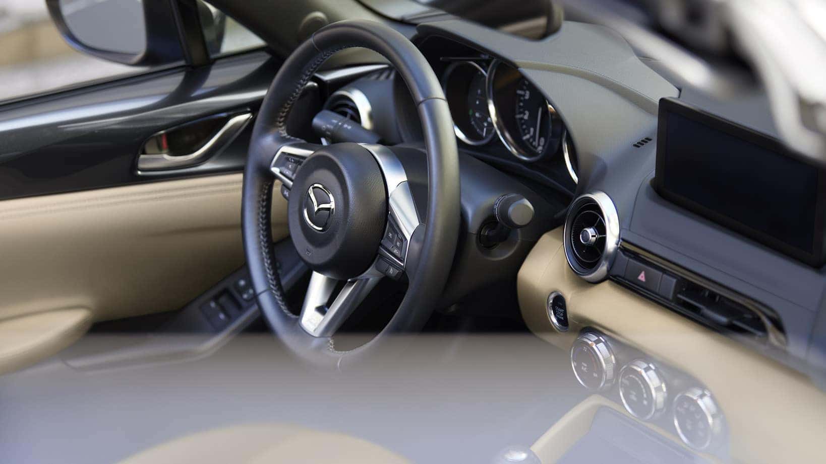2026 Mazda MX-5 Miata interior dashboard at Mazda of Orange in Orange County