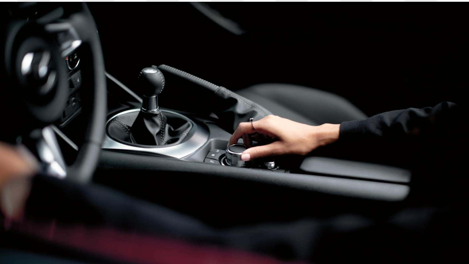 2026 Mazda MX-5 Miata interior detail at Mazda of Orange in Orange County