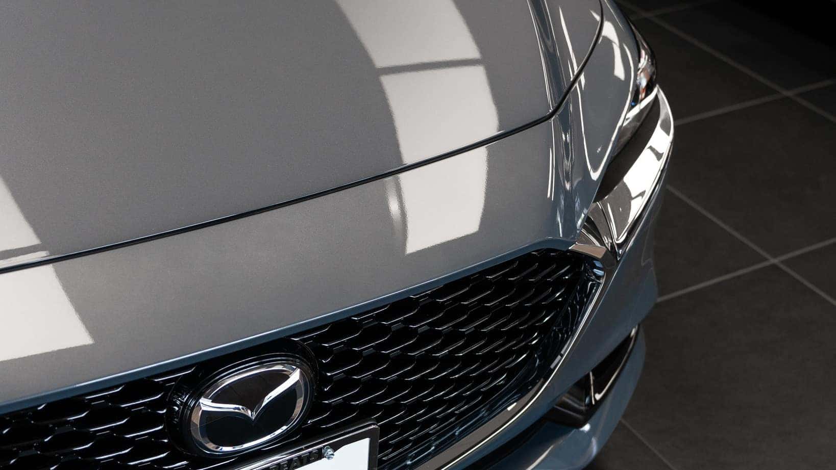 2026 Mazda Mazda3 Sedan exterior front three-quarter view at Mazda of Orange in Orange County