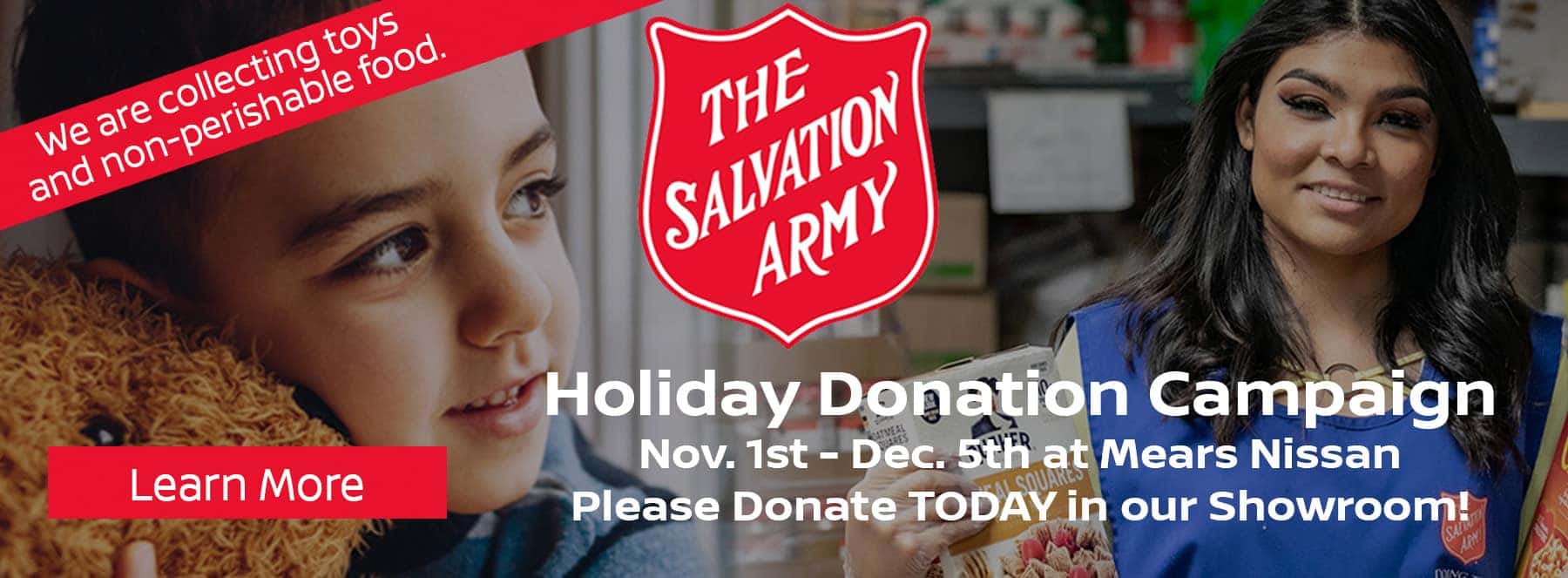 The Salvation Army HOLIDAY DONATION CAMPAIGN
