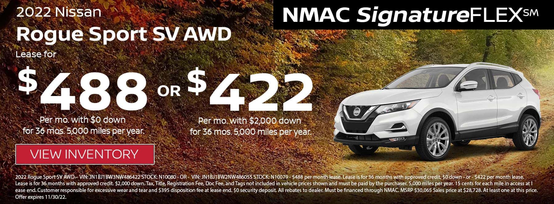 2023 Nissan Rogue Sport Lease