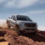 Nissan Frontier on rocks