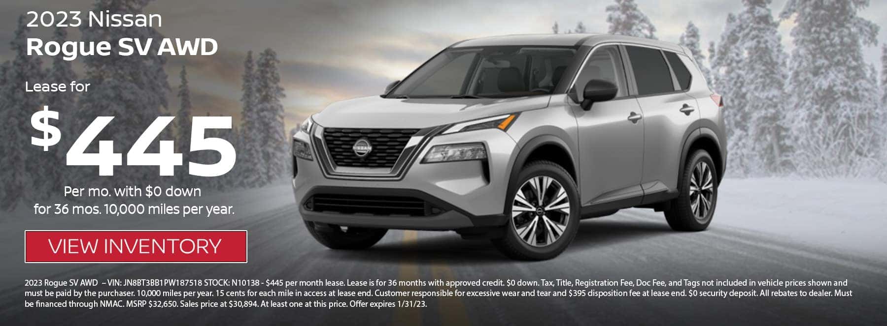 2023 Nissan Rogue SV offer