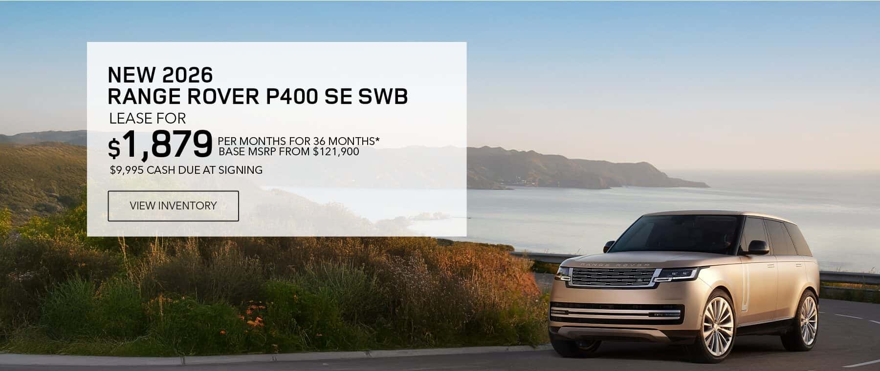 New 2026 Range Rover lease offer for July 2026