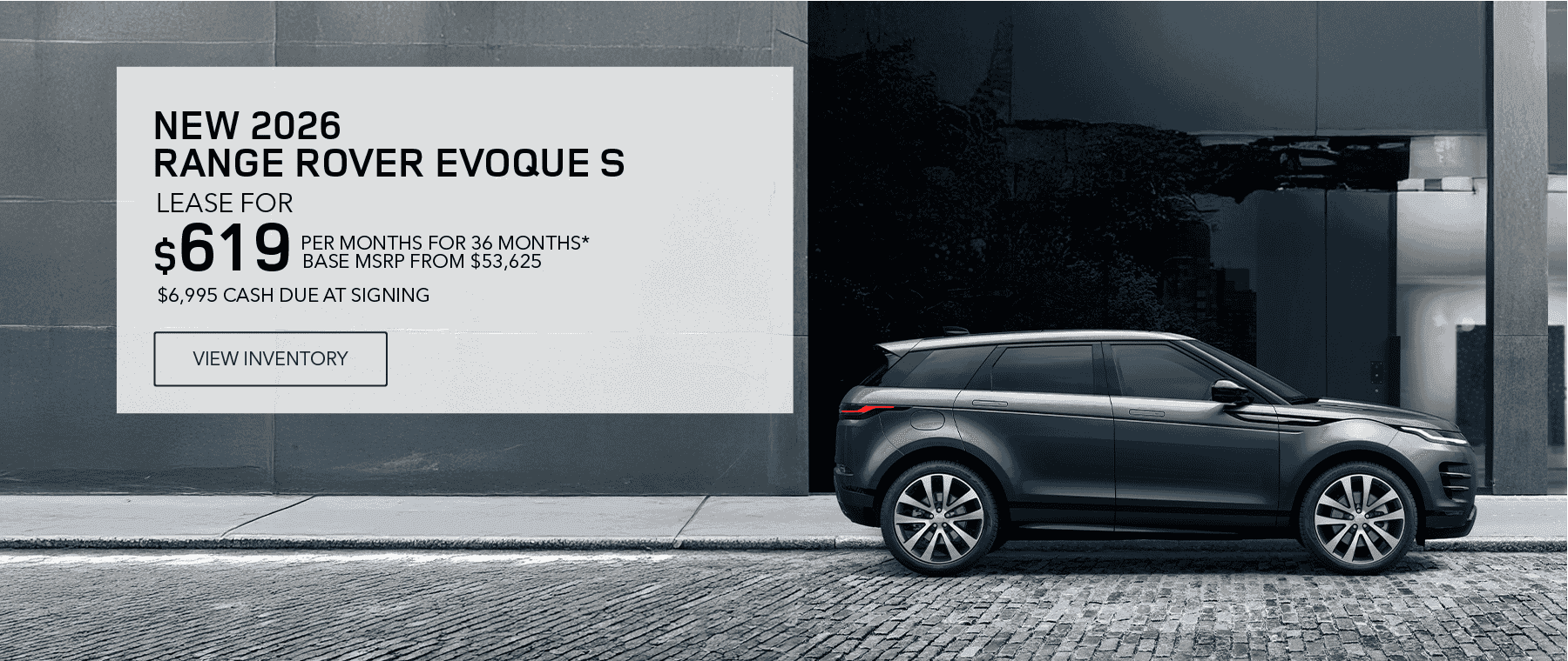 New 2026 Range Rover Evoque lease offer for October 2026