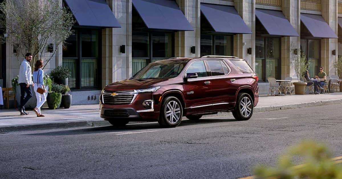 2023 Chevy Traverse Parked in the Shade