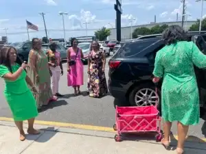 AKA Food Donation At Nucar Chevy
