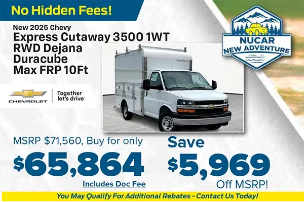 2025 Express Cutaway 3500 1WT RWD Dejana Duracube Max