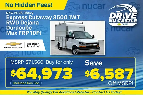 2025 Express Cutaway 3500 1WT RWD Dejana Duracube Max