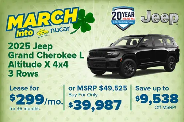 WOW Great Lease on New 2025 Jeep Grand Cherokees