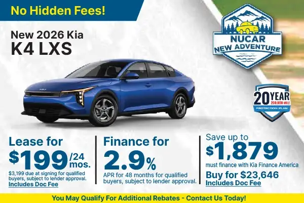 New 2026 Kia K4 LXS