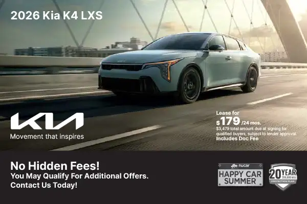 New 2026 Kia K4 LXS
