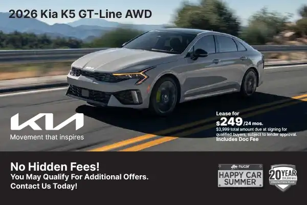 New 2026 Kia K5 GT-Line AWD