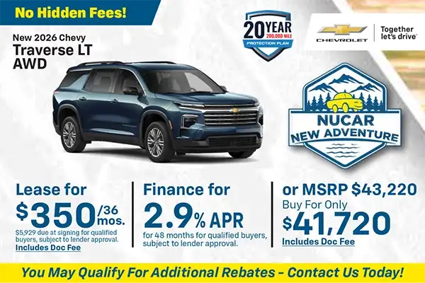 New 2026 Chevrolet Traverse Special
