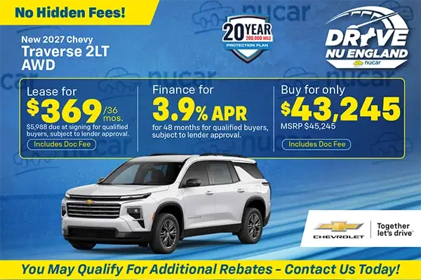 New 2027 Chevrolet Traverse Special