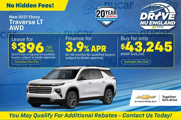 New 2027 Chevrolet Traverse Special