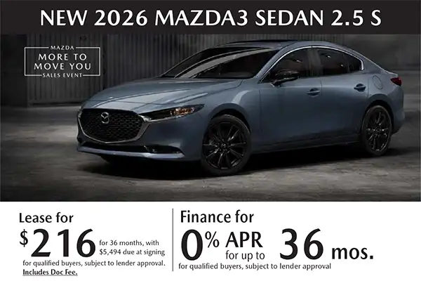 2026 MAZDA3 SEDAN Offer