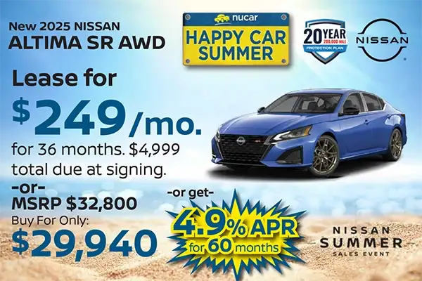 New 2025 Nissan Altima SR AWD 