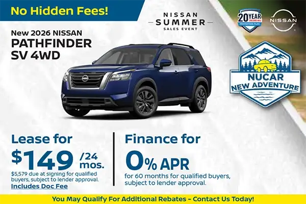 New 2026 Nissan Pathfinder SV 4WD